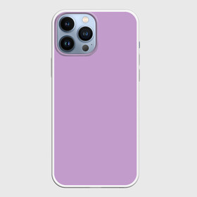 Чехол для iPhone 13 Pro Max с принтом Глициниевый цвет (без рисунка) в Кировске,  |  | глициниевый | однотонный | пурпурный | розовый | фиолетовый | цвет