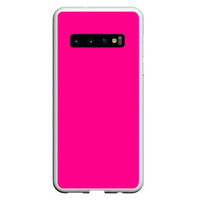 Чехол для Samsung Galaxy S10 с принтом РОЗОВАЯ МАСКА в Кировске, Силикон | Область печати: задняя сторона чехла, без боковых панелей | mask | medical mask | virus | вирус | коронавирус | маска | медицинская маска | розовая маска