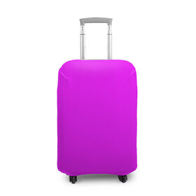 Чехол для чемодана 3D с принтом Маджента (без рисунка) в Кировске, 86% полиэфир, 14% спандекс | двустороннее нанесение принта, прорези для ручек и колес | маджента | однотонный | пурпурный | розовый | фиолетовый | фуксия | цвет