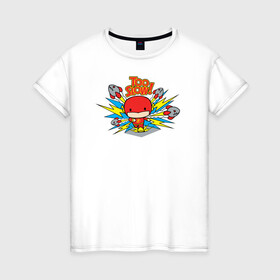 Женская футболка хлопок с принтом Too Slow в Кировске, 100% хлопок | прямой крой, круглый вырез горловины, длина до линии бедер, слегка спущенное плечо | barry allen | the flash | vdzabma | барри аллен | флэш