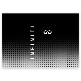 Поздравительная открытка с принтом Infiniti в Кировске, 100% бумага | плотность бумаги 280 г/м2, матовая, на обратной стороне линовка и место для марки
 | Тематика изображения на принте: auto | avto | finik | infiniti | infiniti qx | infinity | qx70 | qx80 | авто | инфинити | финик