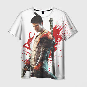 Мужская футболка 3D с принтом Dante в Кировске, 100% полиэфир | прямой крой, круглый вырез горловины, длина до линии бедер | dante | dmc | данте | нефилим