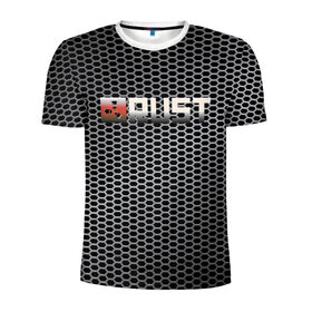 Мужская футболка 3D спортивная с принтом RUST РАСТ в Кировске, 100% полиэстер с улучшенными характеристиками | приталенный силуэт, круглая горловина, широкие плечи, сужается к линии бедра | rust | tegunvteg | пустошь | раст | соты