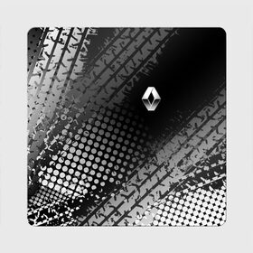 Магнит виниловый Квадрат с принтом Renault в Кировске, полимерный материал с магнитным слоем | размер 9*9 см, закругленные углы | auto | avto | duster | kiger | logan | renault | reno | авто | дастер | логан | рено | рено логан | рэно