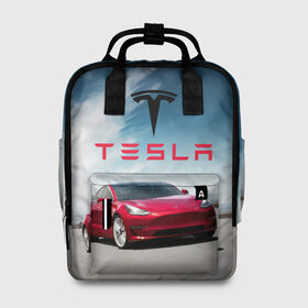 Женский рюкзак 3D с принтом Tesla Model 3 в Кировске, 100% полиэстер | лямки с регулируемой длиной, сверху ручки, чтобы рюкзак нести как сумку. Основное отделение закрывается на молнию, как и внешний карман. Внутри два дополнительных кармана, один из которых закрывается на молнию. По бокам два дополнительных кармашка, куда поместится маленькая бутылочка
 | 3 | america | auto | car | electric | elon | model | motors | musk | tesla | usa | vehicle | авто | америка | илон | маск | модель | сша | тесла | электромобиль