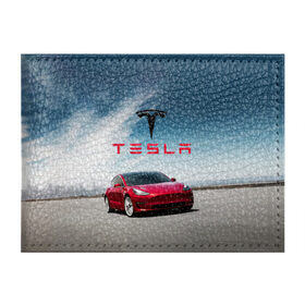 Обложка для студенческого билета с принтом Tesla Model 3 в Кировске, натуральная кожа | Размер: 11*8 см; Печать на всей внешней стороне | Тематика изображения на принте: 3 | america | auto | car | electric | elon | model | motors | musk | tesla | usa | vehicle | авто | америка | илон | маск | модель | сша | тесла | электромобиль