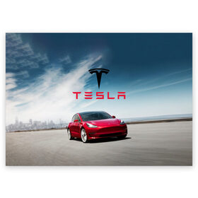 Поздравительная открытка с принтом Tesla Model 3 в Кировске, 100% бумага | плотность бумаги 280 г/м2, матовая, на обратной стороне линовка и место для марки
 | 3 | america | auto | car | electric | elon | model | motors | musk | tesla | usa | vehicle | авто | америка | илон | маск | модель | сша | тесла | электромобиль