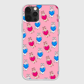 Чехол для iPhone 12 Pro Max с принтом Love Bunny в Кировске, Силикон |  | 14 февраля | baby | bunny | kawaii | love | love is | love you | rabbit | валентинка | влюбленные | девушка | жена | животные | зайчики | заяц | игрушка | кавайный | кролик | лучшая | любимая | люблю | любовь | малыш | подарок