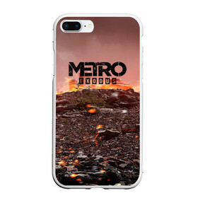 Чехол для iPhone 7Plus/8 Plus матовый с принтом Metro Exodus в Кировске, Силикон | Область печати: задняя сторона чехла, без боковых панелей | 2033 | exodus | metro | metro 2033 | metro exodus | stalker | апокалипсис | диггер | дигеры | метро | разрушка | эпидемия