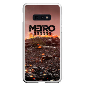 Чехол для Samsung S10E с принтом Metro Exodus в Кировске, Силикон | Область печати: задняя сторона чехла, без боковых панелей | 2033 | exodus | metro | metro 2033 | metro exodus | stalker | апокалипсис | диггер | дигеры | метро | разрушка | эпидемия