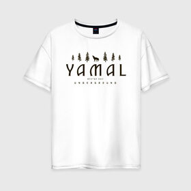 Женская футболка хлопок Oversize YAMAL UNDERGROUND купить в Кировске
