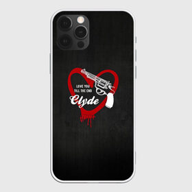 Чехол для iPhone 12 Pro Max с принтом Clyde в Кировске, Силикон |  | barrow | bonnie | clyde | love you till the end | parker | бони | бони и клайд | бонни | для влюбленных | клайд | кровь | любовь | парные | пистолет | револьвер | сердце