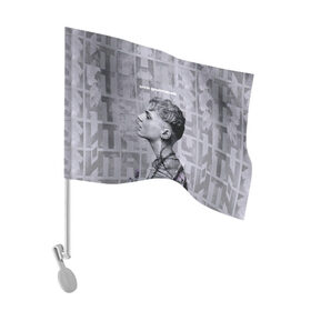 Флаг для автомобиля с принтом Ваня Дмитриенко в Кировске, 100% полиэстер | Размер: 30*21 см | ваня дмитриенко | венера  юпитер | исполнитель | музыка | трек