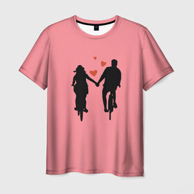 Мужская футболка 3D с принтом True Love в Кировске, 100% полиэфир | прямой крой, круглый вырез горловины, длина до линии бедер | angel | cupid | day | happy | heart | love | rose | valentine | valentines | ангел | валентин | валентина | валентинка | день | купидон | любовь | святого | святой | сердце