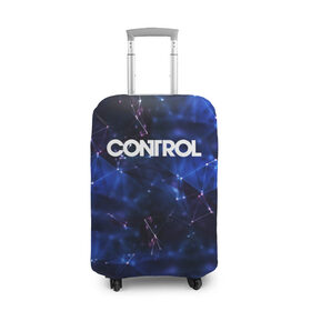 Чехол для чемодана 3D с принтом CONTROL в Кировске, 86% полиэфир, 14% спандекс | двустороннее нанесение принта, прорези для ручек и колес | control | game | remedy | tegunvteg | игры | контрол | ремеди