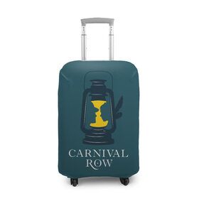Чехол для чемодана 3D с принтом Карнивал Роу - Carnival Row в Кировске, 86% полиэфир, 14% спандекс | двустороннее нанесение принта, прорези для ручек и колес | carnival row | волшебный | исторический | карнивал роу | крылья | лампа | лого | логотип | подарок | сериал | сказка | фея | шляпа