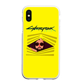 Чехол для iPhone XS Max матовый с принтом Cyberpunk 2077 в Кировске, Силикон | Область печати: задняя сторона чехла, без боковых панелей | cyberpunk 2077 | hacker | maelstrom | militech | quadra | samurai | sci fi | technology | trauma team | v | будущее | игра | иероглифы | киану ривз | кибер | киберпанк | киборг | киборги | корпорация | лого | милитек | панк | роботы | самурай | т