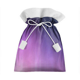 Подарочный 3D мешок с принтом северное сияние фиолетовый в Кировске, 100% полиэстер | Размер: 29*39 см | градиент | звезды | космос | небо | ночь | природа | пурпурный | север | северное сияние | сиреневый | фиолетовый