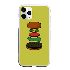 Чехол для iPhone 11 Pro матовый с принтом Бургер в разборе в Кировске, Силикон |  | fastfood | food | pattern | бургер | бургер кинг | гамбургер | еда | макдональдс | паттерн | фастфуд