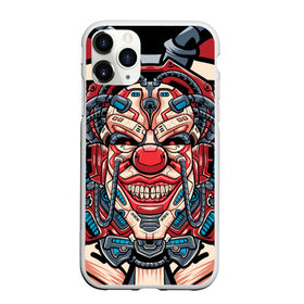 Чехол для iPhone 11 Pro матовый с принтом Механический клоун в Кировске, Силикон |  | clown | cyberpunk | evil | head | mask | mechanical | rage | robot | skull | арт | гнев | голова | демон | злой | киберпанк | клоун | маска | механический | монстр | робот | череп