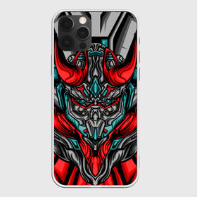 Чехол для iPhone 12 Pro Max с принтом CyberSkull в Кировске, Силикон |  | Тематика изображения на принте: cyberpunk | evil | head | mask | mechanical | rage | robot | skull | арт | гнев | голова | демон | дьявол | злой | киберпанк | маска | механический | монстр | робот | рога | самурай | череп