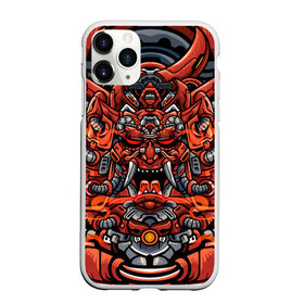 Чехол для iPhone 11 Pro матовый с принтом Cyber Samurai в Кировске, Силикон |  | cyberpunk | evil | head | mask | mechanical | rage | robot | skull | арт | гнев | голова | демон | дьявол | злой | киберпанк | маска | механический | монстр | робот | рога | самурай | череп