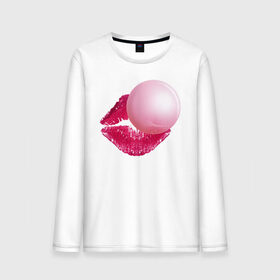 Мужской лонгслив хлопок с принтом BubbleGum Lips в Кировске, 100% хлопок |  | bubble | bubblegum | day | gum | heart | kiss | lips | love | romantic | valentine | valentines | амур | валентина | влюбленные | влюбленных | всех | губы | день | жвачка | любовь | поцелуй | романтика | романтичность | святого | сердечк