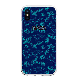 Чехол для iPhone XS Max матовый с принтом NASA в Кировске, Силикон | Область печати: задняя сторона чехла, без боковых панелей | administration | aeronautics | nasa | national | space | детская | тrdnasa