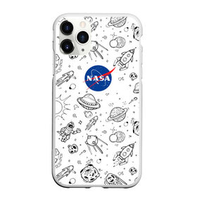 Чехол для iPhone 11 Pro Max матовый с принтом NASA в Кировске, Силикон |  | administration | aeronautics | nasa | national | space | детская | тrdnasa