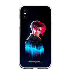 Чехол для iPhone XS Max матовый с принтом Cyberpunk 2077 в Кировске, Силикон | Область печати: задняя сторона чехла, без боковых панелей | cyberpunk 2077 | hacker | maelstrom | militech | quadra | samurai | sci fi | technology | trauma team | v | будущее | игра | иероглифы | киану ривз | кибер | киберпанк | киборг | киборги | корпорация | лого | милитек | панк | роботы | самурай | т