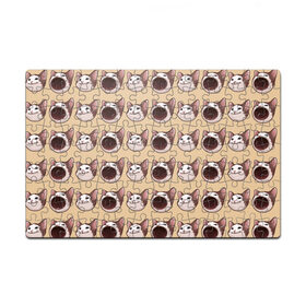 Пазл магнитный 126 элементов с принтом поп кэт в Кировске, полимерный материал с магнитным слоем | 126 деталей, размер изделия —  180*270 мм | popping cat | кот | мем
