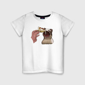 Детская футболка хлопок с принтом Pop Cat в Кировске, 100% хлопок | круглый вырез горловины, полуприлегающий силуэт, длина до линии бедер | art | cat | dj | eat | feed | goer | musician | party | pop | singer | арт | буп | диджей | кот | кошка | музыкант | певец | поп | тусовщик