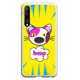 Чехол для Honor P30 с принтом PoP CaT BooP в Кировске, Силикон | Область печати: задняя сторона чехла, без боковых панелей | boom | meme | pop art | popping | бум | буп кот | котик | мем | поп арт | ретро | стиль