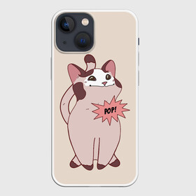 Чехол для iPhone 13 mini с принтом Pop Cat в Кировске,  |  | baby | cat meme | kitty | meme | meow | pop cat | буп | взгляд кота | голова кота | детям | животные | звери | киска | кот мем | коты | котята | кошак | кошка | малыш | мемы | мультяшный | мяу | питомец | приколы | пушистый