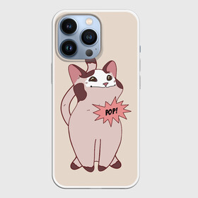 Чехол для iPhone 13 Pro с принтом Pop Cat в Кировске,  |  | baby | cat meme | kitty | meme | meow | pop cat | буп | взгляд кота | голова кота | детям | животные | звери | киска | кот мем | коты | котята | кошак | кошка | малыш | мемы | мультяшный | мяу | питомец | приколы | пушистый