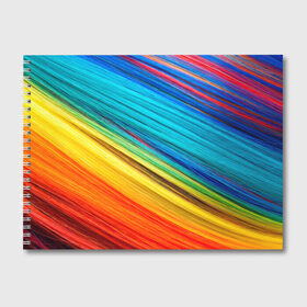 Альбом для рисования с принтом цветной мех диагональ в Кировске, 100% бумага
 | матовая бумага, плотность 200 мг. | волокна | геометрия | диагональ | краски | мех | полоски | полосы | радуга | текстура | цвета | яркий