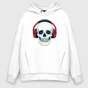 Мужское худи Oversize хлопок с принтом Skull Music в Кировске, френч-терри — 70% хлопок, 30% полиэстер. Мягкий теплый начес внутри —100% хлопок | боковые карманы, эластичные манжеты и нижняя кромка, капюшон на магнитной кнопке | art | body | bones | dead | drawing | face | graffiti | head | roses | skeleton | skul | skull | ад | арт | голова | граффити | зло | кости | лицо | металл | нарисованный | розы | рок | скелет | скул | скулл | три черепа | тьма