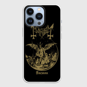 Чехол для iPhone 13 Pro с принтом MAYHEM в Кировске,  |  | black | dark | demon | hard | hardcore | mayhem | metal | music | norway | punk | rock | альбом | блэк | демон | майхем | метал | музыка | норвегия | панк | рок | черный