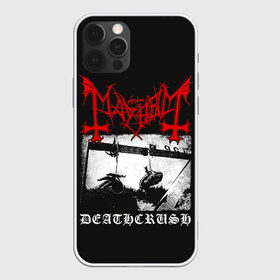 Чехол для iPhone 12 Pro Max с принтом Mayhem в Кировске, Силикон |  | black | mayhem | metal | music | rock | skull | блэк | гитара | группа | метал | музыка | рок | череп | электрогитара