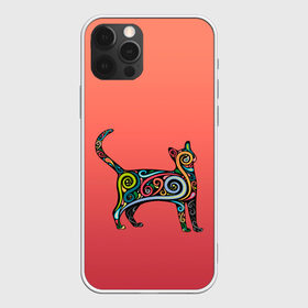 Чехол для iPhone 12 Pro Max с принтом внутренний кот арт в Кировске, Силикон |  | арт | внутренний зверь | дудлинг | завитушки | киса | кот | котик | котэ | кошка | узор | хиппи | яркий