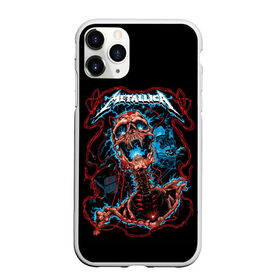 Чехол для iPhone 11 Pro матовый с принтом METALLICA в Кировске, Силикон |  | band | hardcore | metall | music | punk | rock | skull | usa | батька | джеймс | кирк | ларс | металлика | метла | музыка | рок | сша | трухильо | ульрих | хэви метал | хэммет | хэтфилд | череп