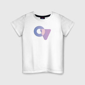 Детская футболка хлопок с принтом фигура в Кировске, 100% хлопок | круглый вырез горловины, полуприлегающий силуэт, длина до линии бедер | график | круг | логотип | рисунок | треугольник | фигуры