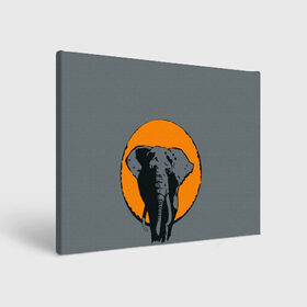 Холст прямоугольный с принтом Африканский Слон в Кировске, 100% ПВХ |  | африка | графика | дикий мир | животное | персонаж | природа | рисунок | слон
