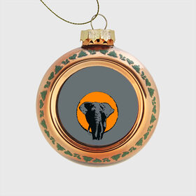 Стеклянный ёлочный шар с принтом Африканский Слон в Кировске, Стекло | Диаметр: 80 мм | африка | графика | дикий мир | животное | персонаж | природа | рисунок | слон