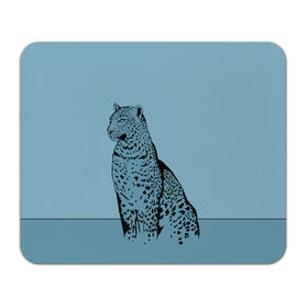 Коврик для мышки прямоугольный с принтом Леопард в Кировске, натуральный каучук | размер 230 х 185 мм; запечатка лицевой стороны | африка | большая кошка | графика | дикий мир | животное | кошка | персонаж | природа | рисунок | хищник