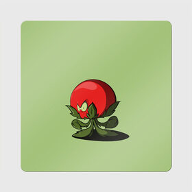 Магнит виниловый Квадрат с принтом Мистер Помидор в Кировске, полимерный материал с магнитным слоем | размер 9*9 см, закругленные углы | Тематика изображения на принте: графика | мир растений | овощи | персонаж | помидор | природа | рисунок | томат