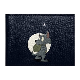 Обложка для студенческого билета с принтом Серый волчонок в Кировске, натуральная кожа | Размер: 11*8 см; Печать на всей внешней стороне | графика | звезды | ночь | персонаж | природа | рисунок | сказка | сон | хищник