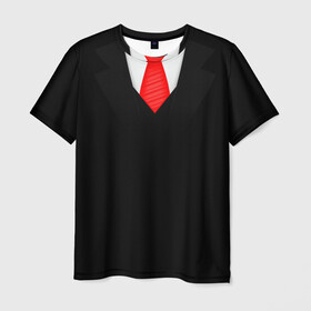 Мужская футболка 3D с принтом Смокинг 2 в Кировске, 100% полиэфир | прямой крой, круглый вырез горловины, длина до линии бедер | мужчинам | популярное | свадебные смокинги и платья | свадьба | смокинг