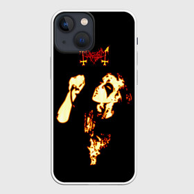 Чехол для iPhone 13 mini с принтом Mayhem в Кировске,  |  | daemon | mayhem | metall | metallica | rock | блек метал | блэк метал | логотипы рок групп | майхем | мейхем | металл | металлика | музыка | норвежский | рок группы | рокерские | тяжелая музыка | тяжелый металл