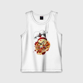 Детская майка хлопок с принтом Skull cook в Кировске,  |  | art | body | bones | dead | drawing | face | graffiti | head | roses | skeleton | skul | skull | ад | арт | голова | граффити | зло | кости | лицо | металл | нарисованный | розы | рок | скелет | скул | скулл | три черепа | тьма